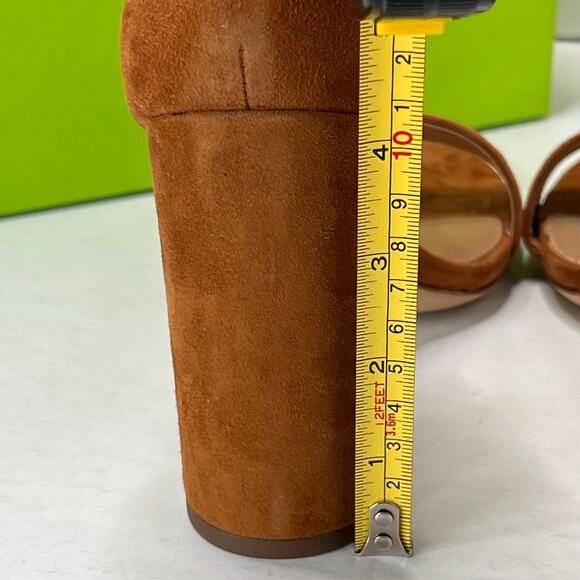 Sam Edelman Yaro Suede Ankle Strap Block Heel Frontier Brown Women 9.5 NWB - Picture 8 of 11